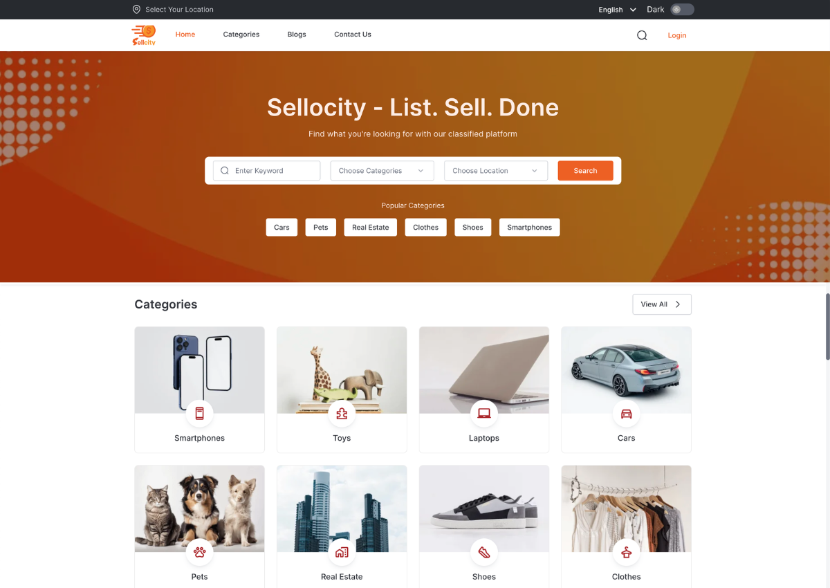 Sellocity — Buy & Sell Classified Ads Platform